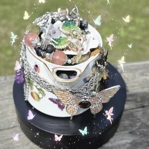 Butterfly Charm Silver Necklace